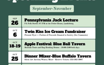 Exciting Events on Tap For Society this Autumn